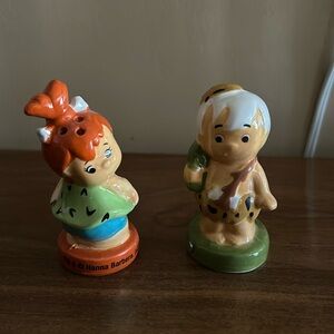 Pebbles and Bam Bam salt and pepper shakers